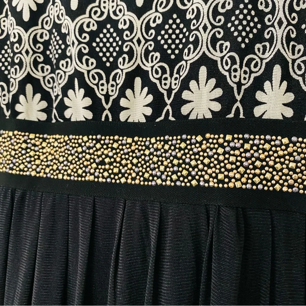 Mesh MIDI dress. Black dress. - Picture 5 of 16